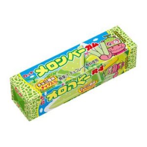 Lotte, Melone Bar, Kaugummi, Melonen & Choco Chip, 9 Stück in 1 Packung