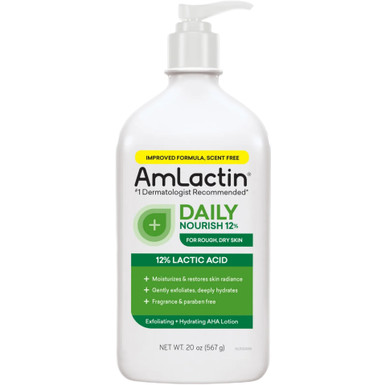 AmLactin Daily Nourishing Körperlotion, 12% Milchsäure, ohne Duft, 20 oz