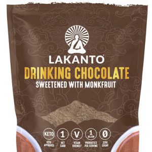 Lakanto Zuckerfreier Trinkschokolade-Mix, kalter oder heißer Kakaopulver Mönchsfrucht-Süßstoff, 10 Unzen