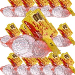 Hanukkah Coins dunkle Schokolade chanukah Gel, koscher parve, 24 Beutel