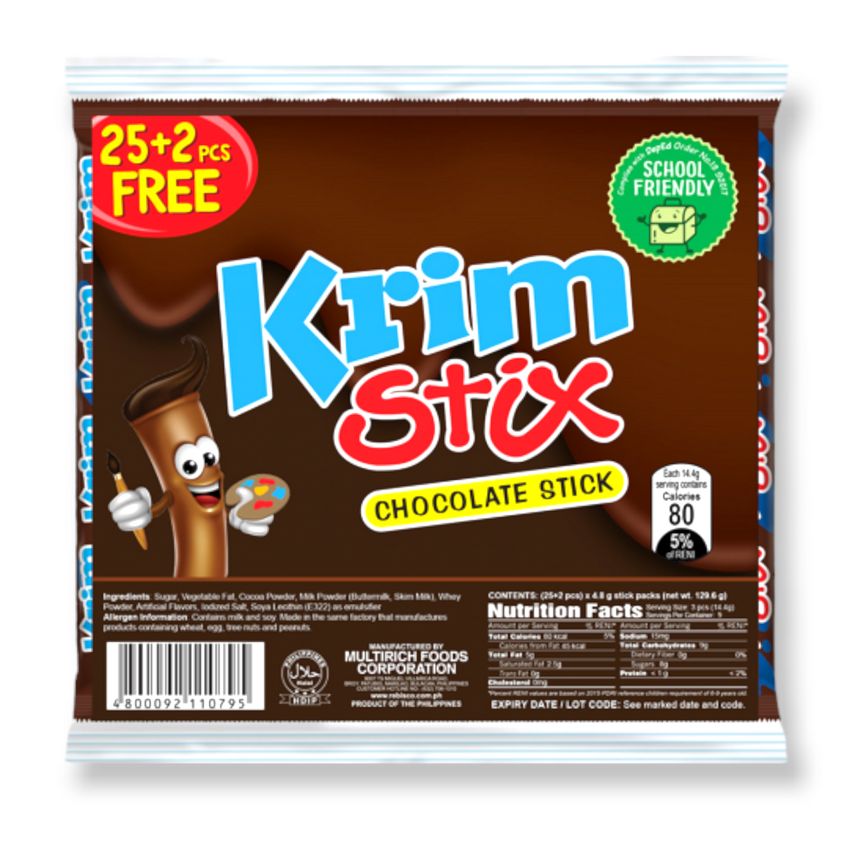 Krim Stic Schokoladensticks 25 x 10g