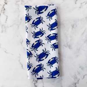 Jami Creates – Maryland blaue Krabbe doppelseitig gemustert Waffel Kätzchen