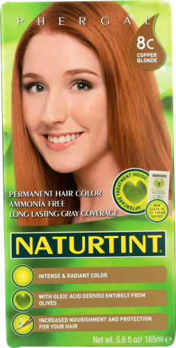 Naturtint Haarfarbe 8C Kupfer Blond 5.75 FO – Packung mit 3