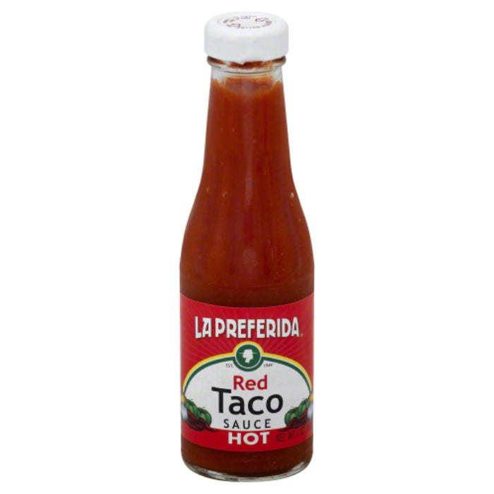 La Preferida Hot Rot Taco Salsa, 7 Oz – Packung mit 12 Stück