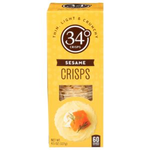 34 Degrees – Crispbread Sesam, 4,5 Unzen Packung mit 12