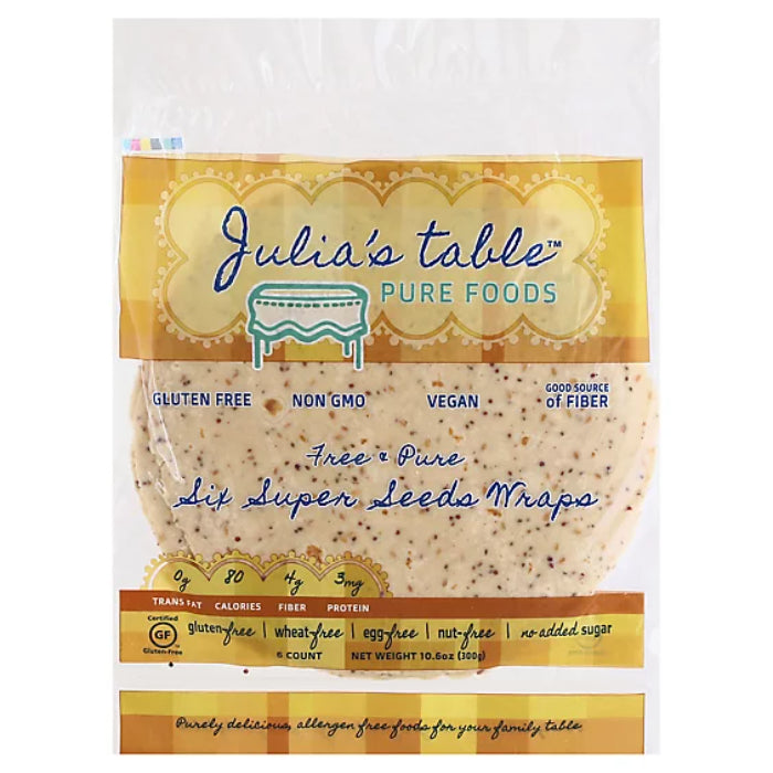 Julias Tisch – Wraps Super Seed 10.6 Oz – (Packung mit 12 Stück)