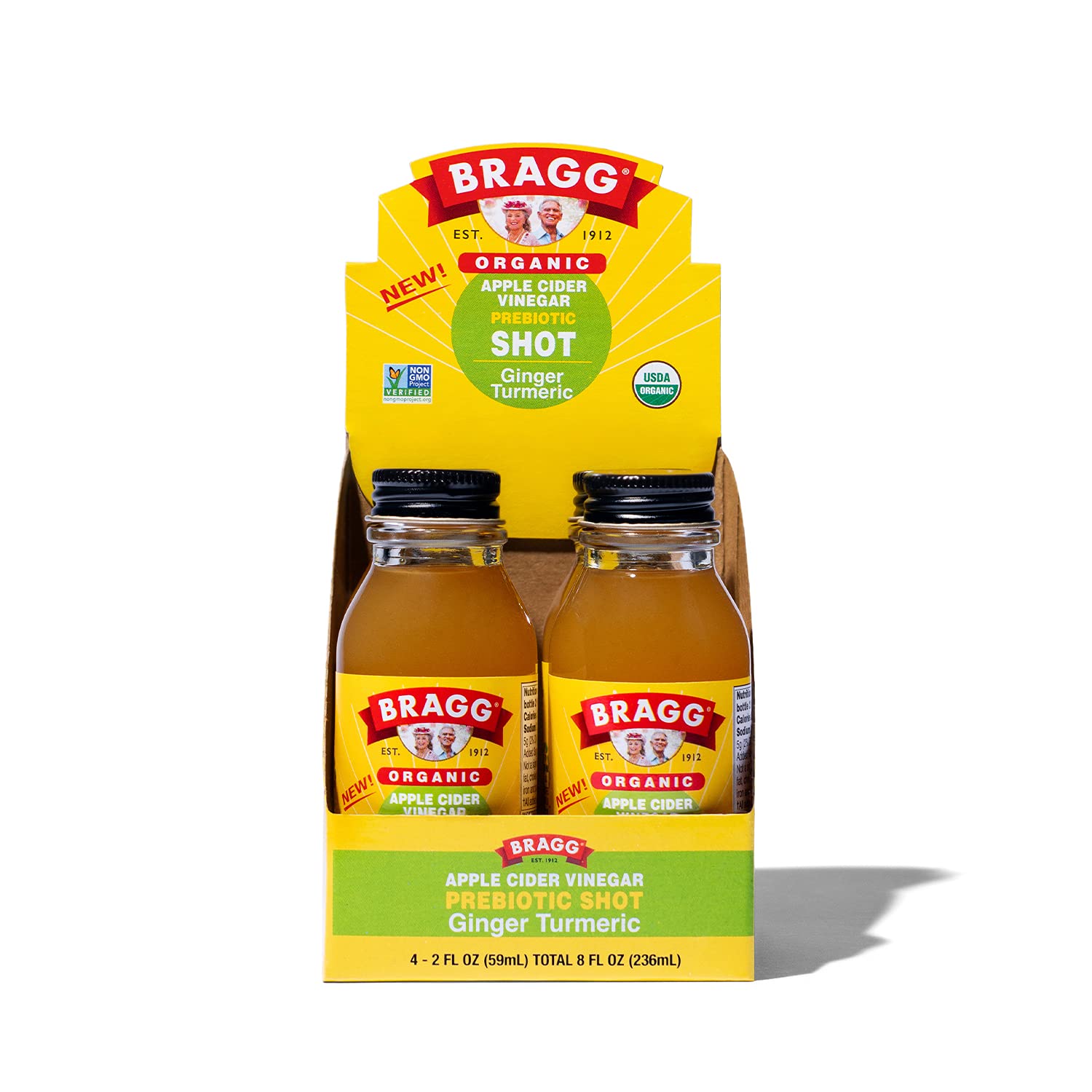 Bragg – Bio Apfelessig Shot, Ingwer Kurkuma, 2 fl oz – P