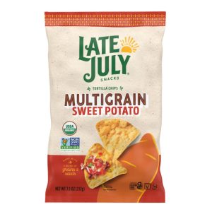 Late July Chips veggie Süßkartoffel, 7,5 Unzen Packung mit 12