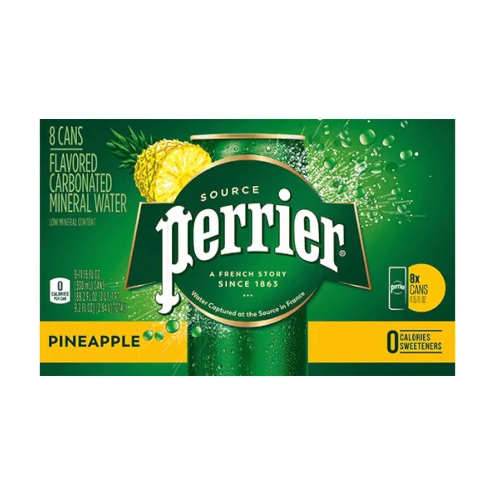 Perrier Ananas aromatisiertes kohlensäurehaltiges Mineralwasser