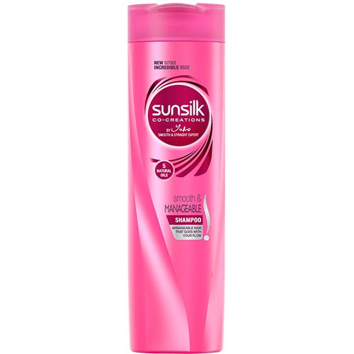 Sonnenseide – Shampoo – Co-Kreationen- 5 Blume Essentials Glatt & Überschaubar (Rosa)