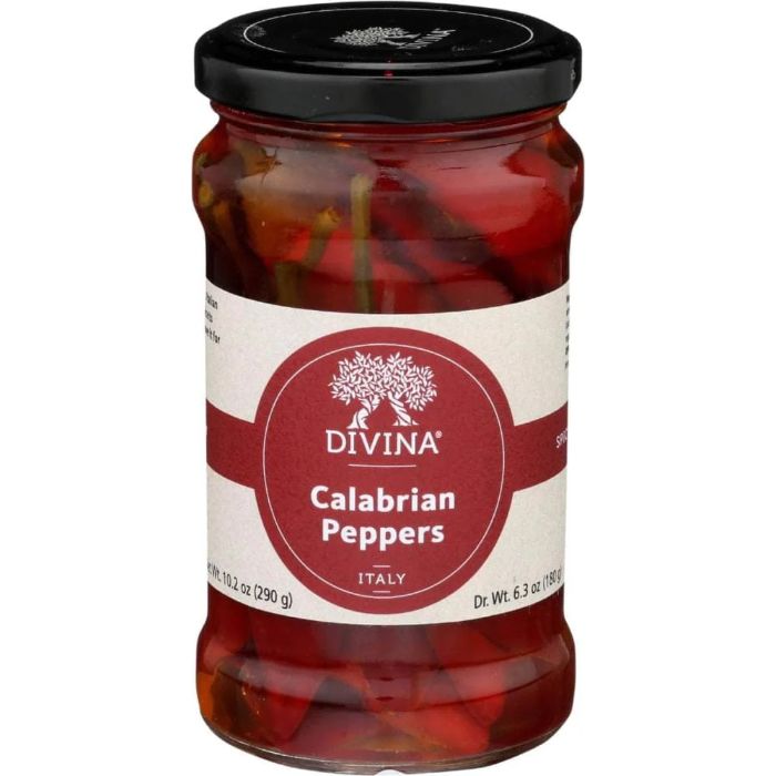 Divina Peppers Calabrian, 9,2 Oz (6er Packung)