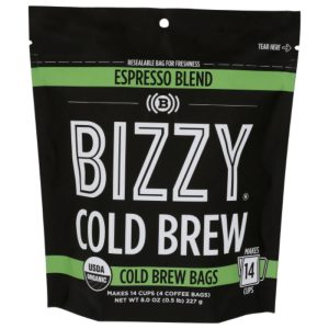 Bizzy Kaffee – Bio Espresso Mischung, 8 oz (Packung mit 6)