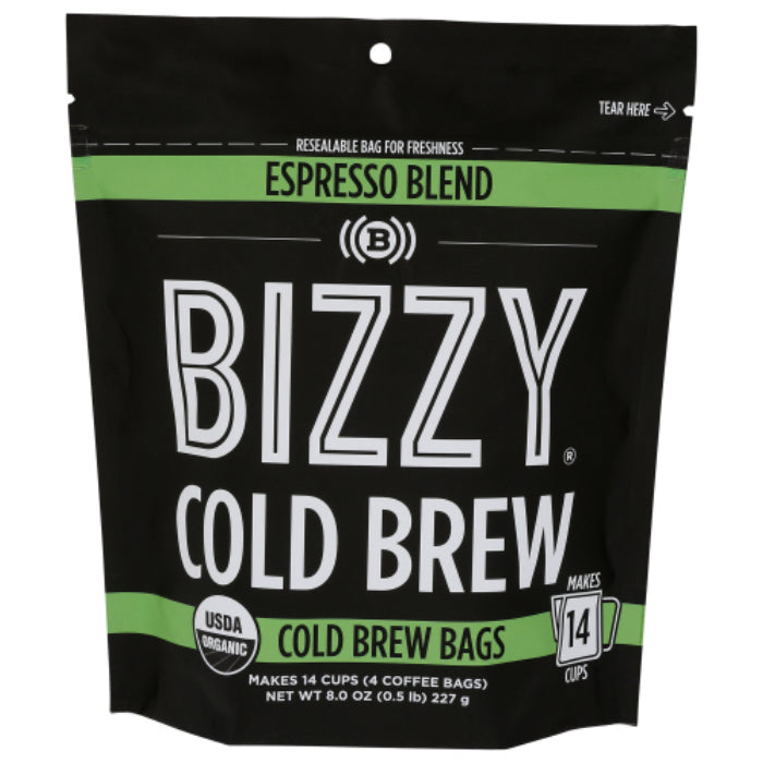 Bizzy Kaffee – Bio Espresso Mischung, 8 oz (Packung mit 6)