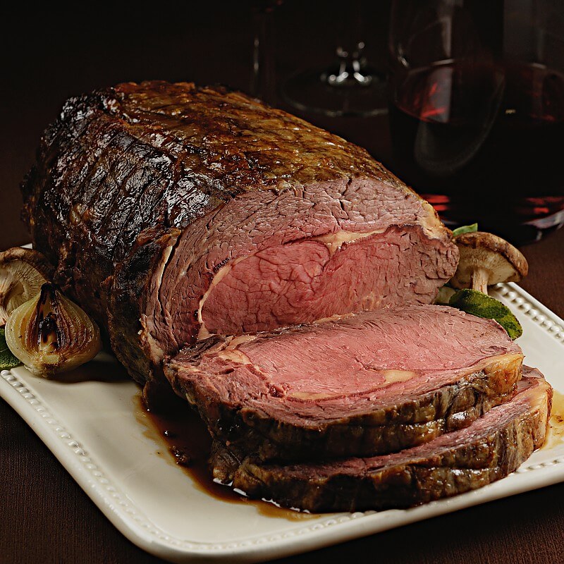 Knoblauch und Kräuterreibe Prime Rib Roast