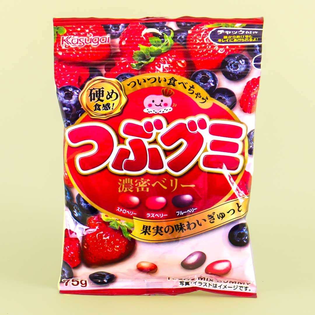 Kasugai Tsubu Gummy Süßigkeiten – Gemischte Beeren