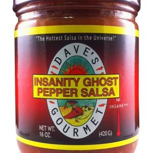 Dave’s Gourmet Insanity GHOST Pfeffer Salsa, . – 16oz