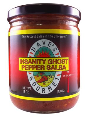 Dave's Gourmet Wahnsinn GHOST Pfeffer Salsa, 16oz