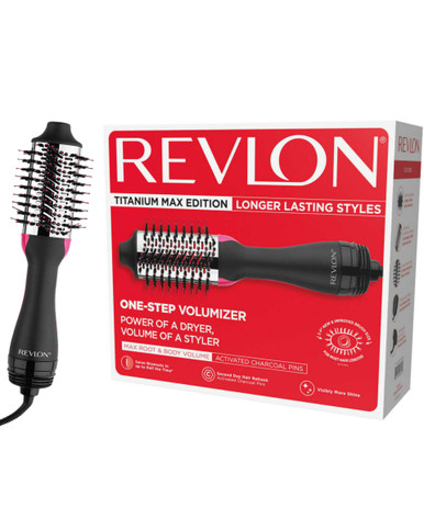 Revlon One-Step Haartrockner und Volumizer Titanium Max Edition