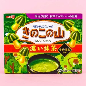 Kinoko no Yama Schokoladenkekse – dunkle Matcha