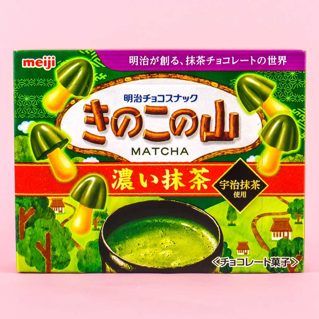 Kinoko no Yama Schokoladenkekse – dunkel Matcha