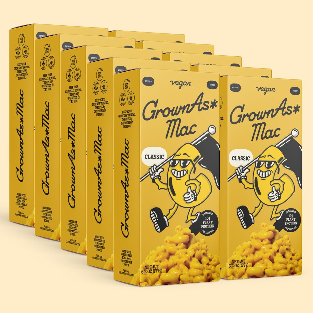 GrownAs* Foods Klassische Mac & Käse Box – 10 Boxen