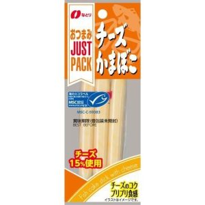 Natori, Just Pack “ Käse Kamaboko, gedämpfter Hackfleischfisch mit Käse, 3 Bars