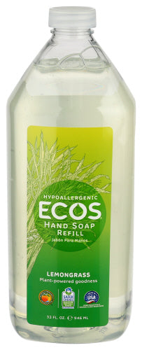 Ecos – Handseifen Nachfüllung Zitronengras, 32 oz (Packung mit 6)