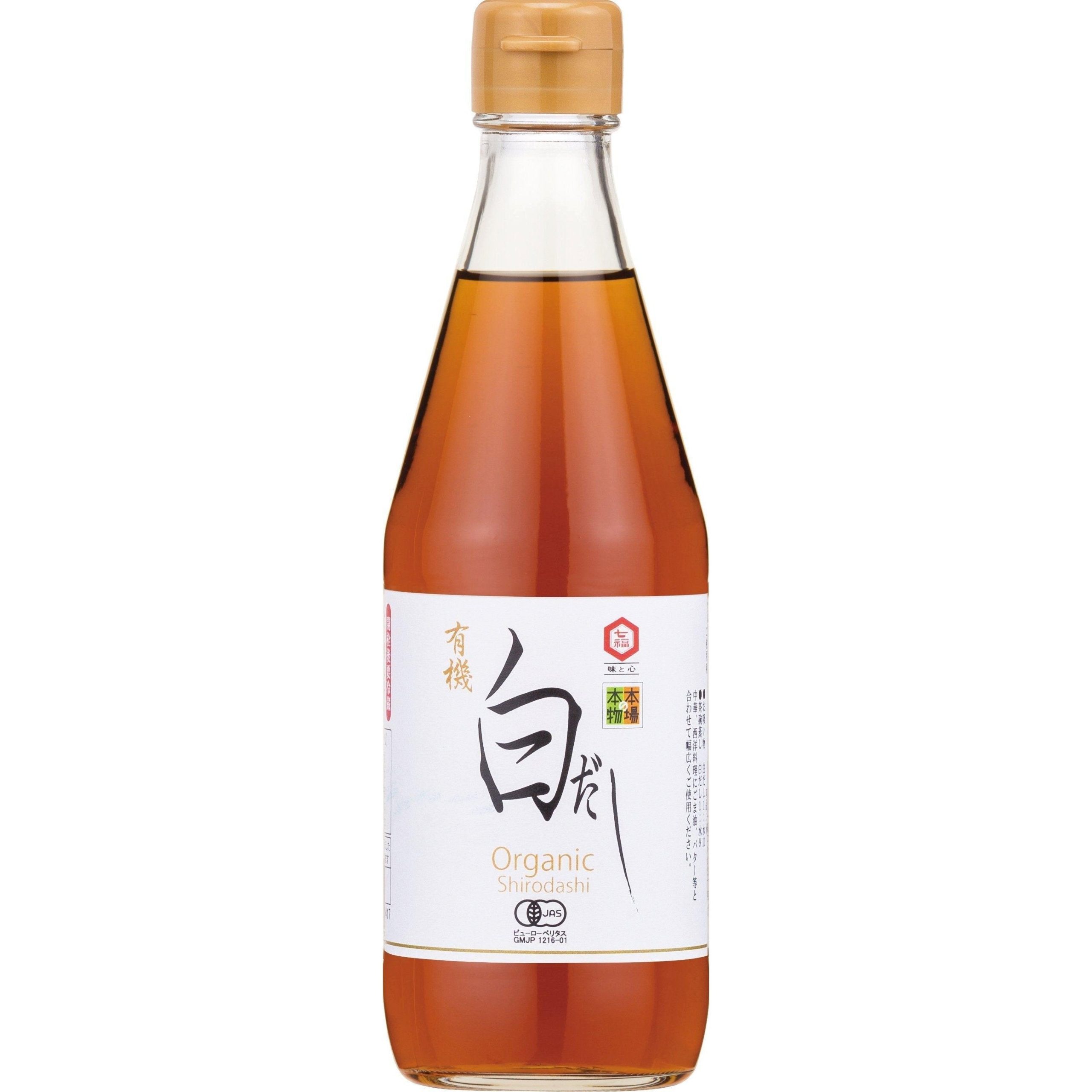 Hichifiku Bio Shiro Dashi weiße Sojasauce gewürzte Suppenbasis 360ml