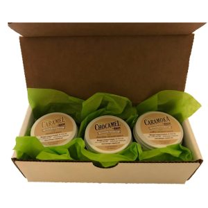 French gesalzen, Schokolade & Kaffee Karamell-Sauce-Set – 4 x (3 x 2,5 oz)