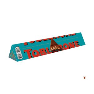 Toblerone Milchschokolade mit gesalzenen karamellisierten Mandeln & Honig Nougat