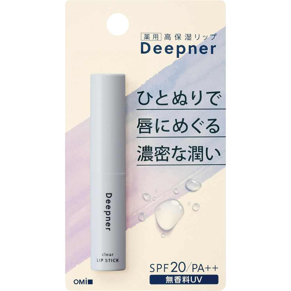 OMI Menturm Deepner Lippenbalsam Unscented UV 2.3g – Hergestellt in JAPAN – Tokyo Sakura Mall