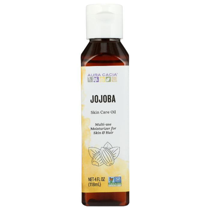 Aura Cacia Hautpflegeöl Jojoba, 4 Oz – Packung mit 1