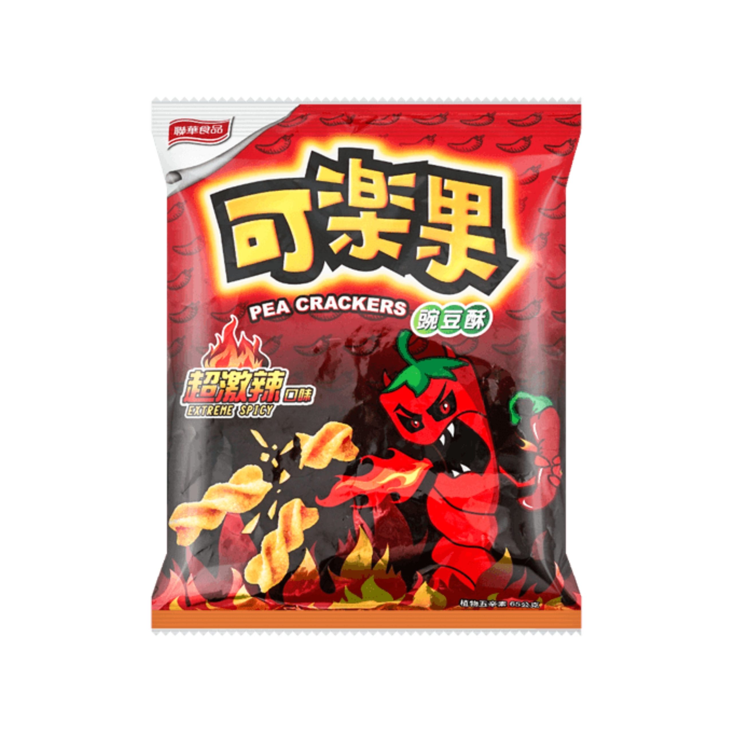 Koloko Pea Crackers Extreme scharf Geschmack (Taiwan)