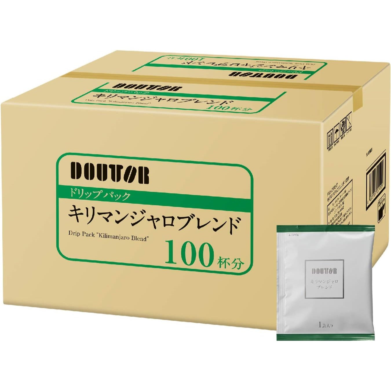 DOUTOR Kaffee Drip Packung Kilimanjaro Blend 100 Packungen Hergestellt in Japan – Tokyo Sakura Mall