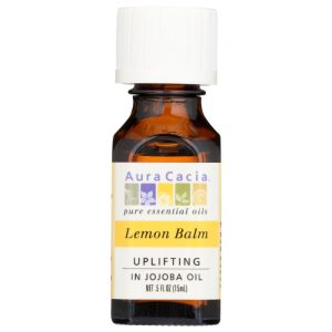 Aura Cacia Ätherisches Öl Zitronenmelisse, 0,5 oz (Packung mit 1)