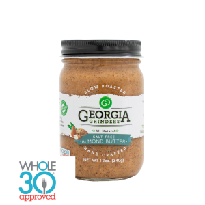 Georgia Grinders salzfreies Mandelbutterglas – 12 Unzen