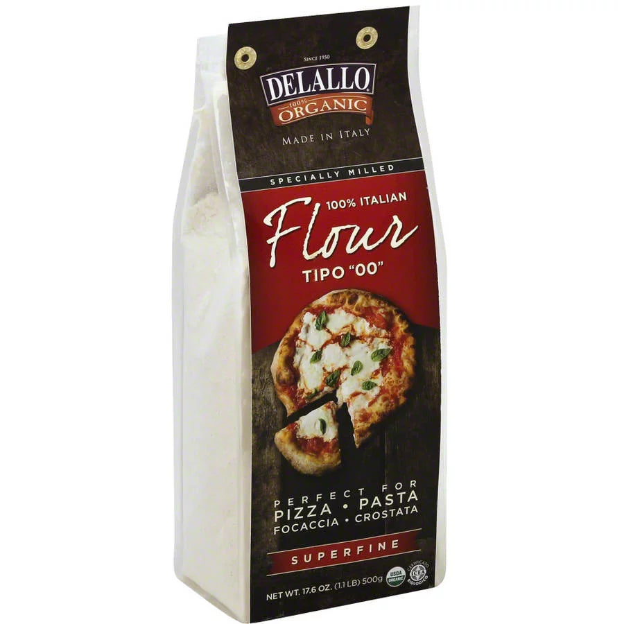 Delallo Bio Mehl Tipo “00”, 17.6 Oz – Packung mit 10