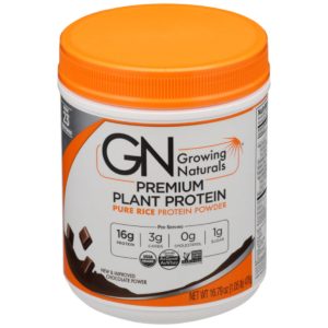 Wachsende Naturstoffe – Protein Reispulver Schokolade 16.8 Oz – Packung mit 1