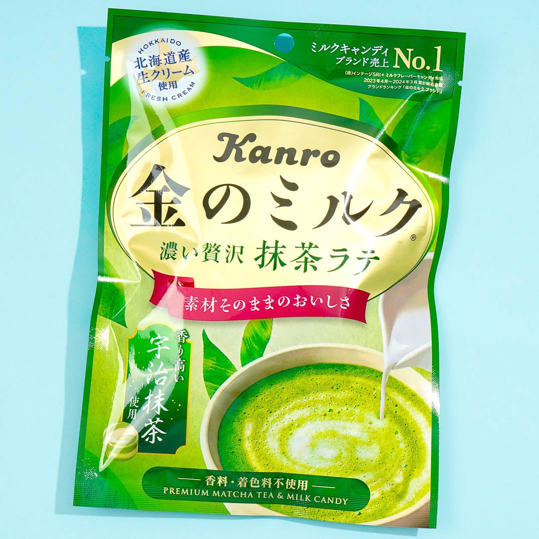 Kanro Goldene Milch Süßigkeiten – Matcha Latte