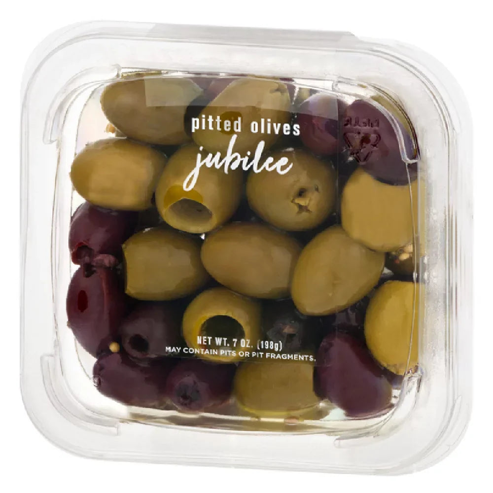 Delallo Oliv Pitted Jubilee, 7 oz (Packung mit 12)