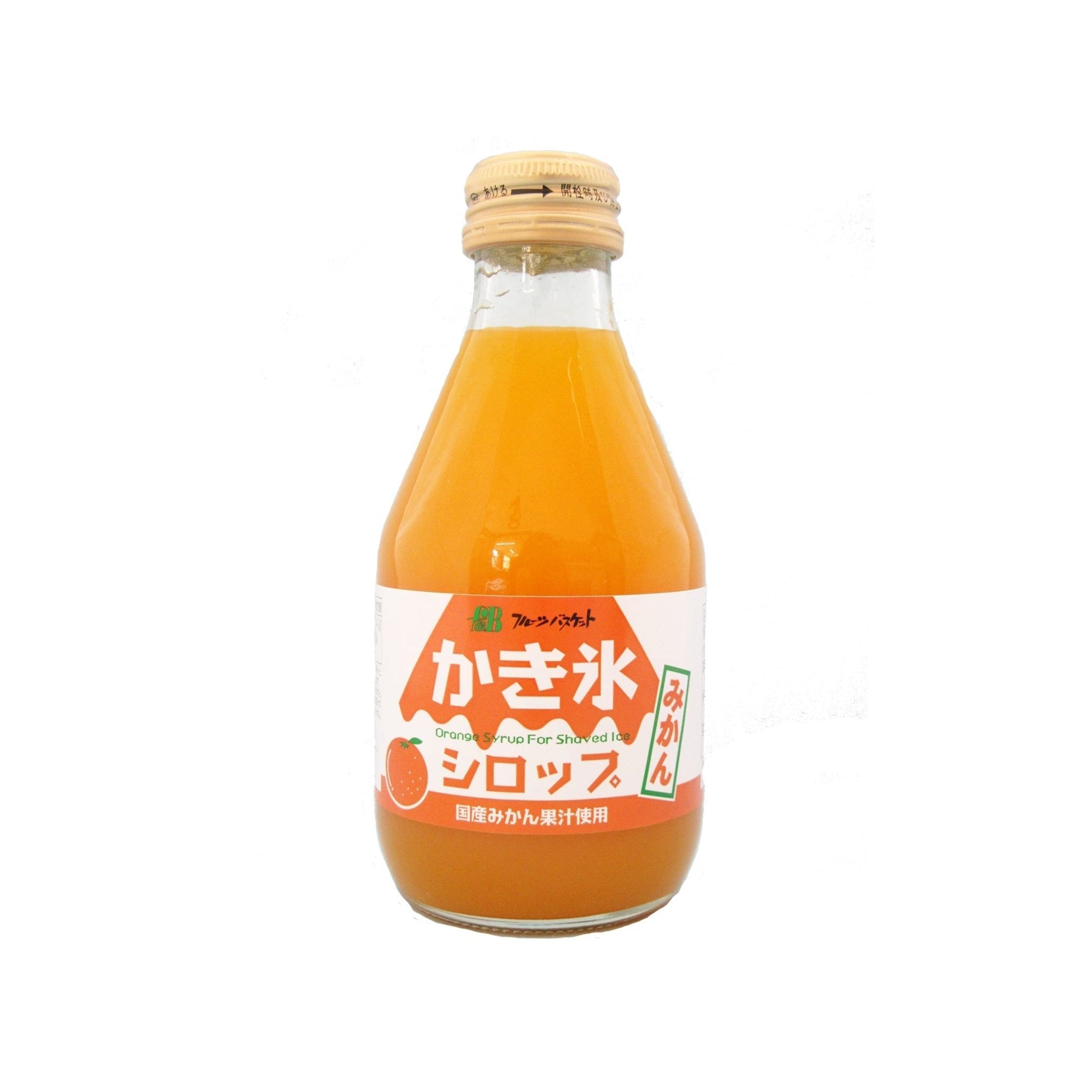 Obstkorb Mikan Kakigori Sirup Additivfrei Mandarin Orange Rasierte Eis Sirup 180ml