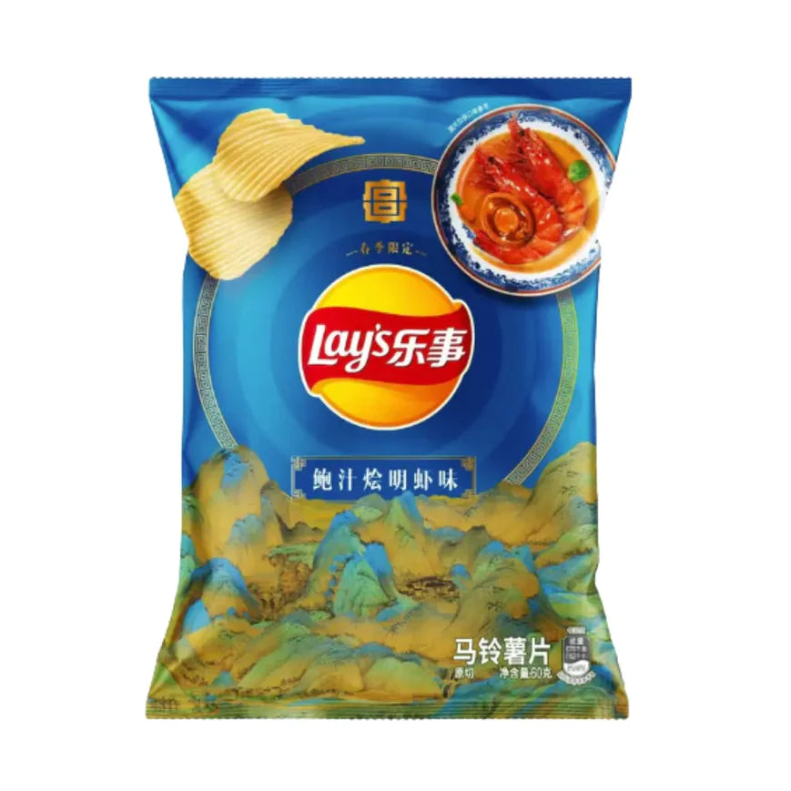 LAY'S Kartoffelchips Garnelen mit Abalone Sauce Geschmack Sonderedition