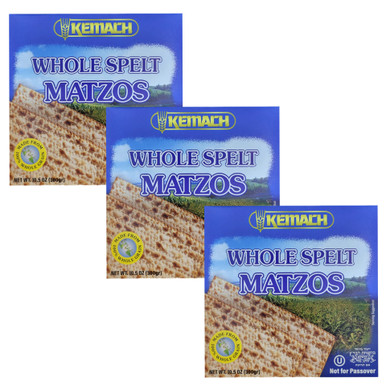Kemach ganz Dinkel Matzos, koscher, 10,5 oz (Packung mit 3)