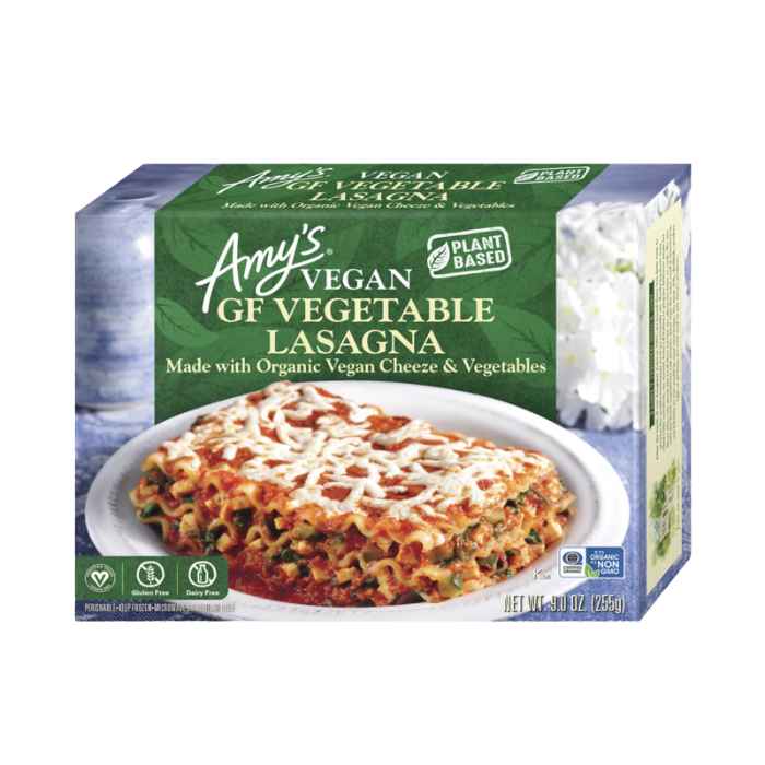 Lecker Amy's Lasagne mit Daiya Cheeze – Vegan Friendly