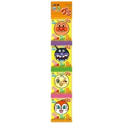 Fujiya, Anpanman Gummy, 21g x 4 Minipackungen, 3 Geschmacksrichtungen Sortiment, Softbonbons