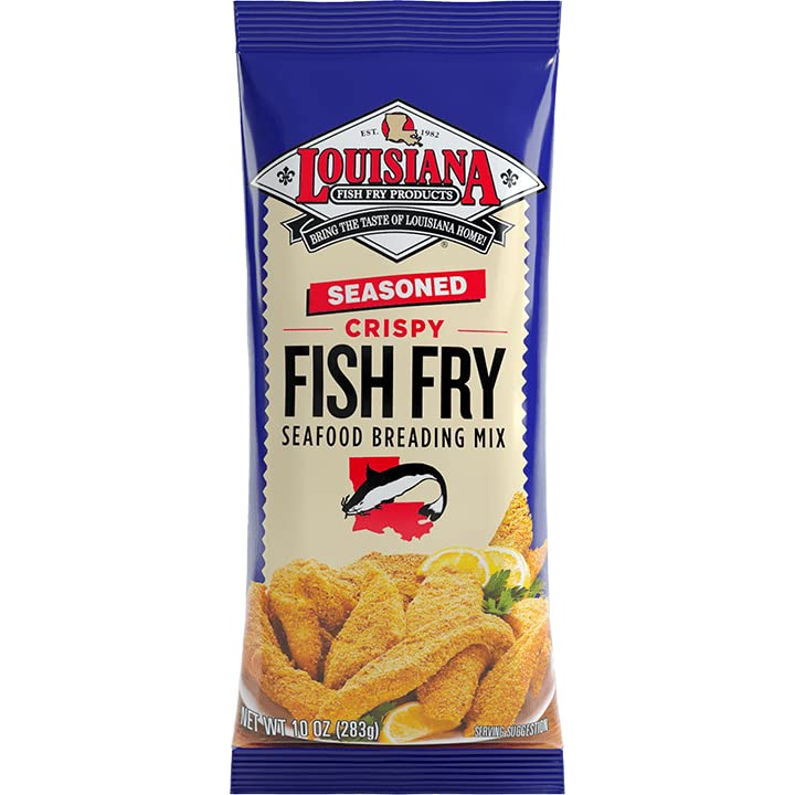 Louisiana Fisch Fry – Fisch Fry Sandwich Mischung, 10 Oz – Packung mit 12 Stück