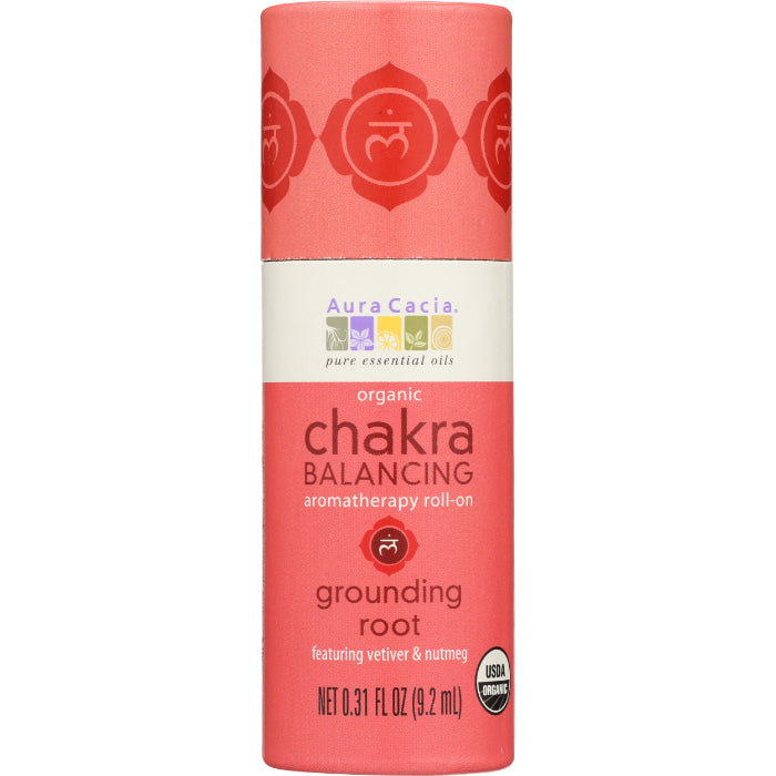 Aura Cacia Chakra Roll-On Grounding, 0,31 oz – Packung mit 1 Stück