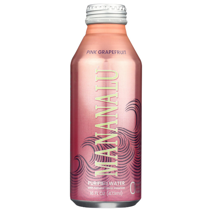 MANANALU – WATER aromatisiert Rosa GRPEFRUIT 16 FO – Packung mit 12
