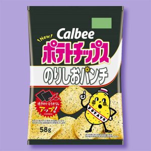 Calbee Kartoffelchips – nori shio punch