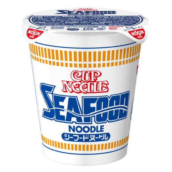 Nissin Tasse Nudel Meeresfrüchte Authentische Meeresaromen in Instant Ramen -Tokyo Snack Land